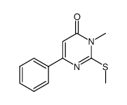4(3H)-Pyrimidinone, 3-methyl-2-(methylthio)-6-phenyl-结构式