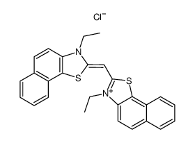 bis-(3-ethyl-naphtho[2,1-d]thiazol-2-yl)-methinium , chloride Structure