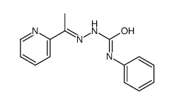 1-phenyl-3-[(E)-1-pyridin-2-ylethylideneamino]urea结构式