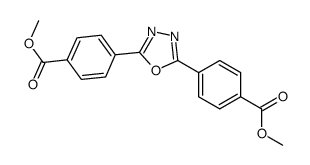 methyl 4-[5-(4-methoxycarbonylphenyl)-1,3,4-oxadiazol-2-yl]benzoate结构式