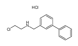 N-([1,1'-biphenyl]-3-ylmethyl)-2-chloroethan-1-amine hydrochloride结构式