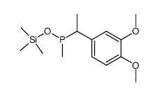 [(dimethoxy-3,4 phenyl)-1 ethyl] methylphosphinite de trimethylsilyle Structure