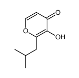 3-hydroxy-2-(2-methylpropyl)pyran-4-one结构式