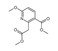 Methyl 6-Methoxy-2-(2-Methoxy-2-oxoethyl)nicotinate structure