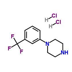 1-(3-Trifluoromethylphenyl)piperazine (hydrochloride)结构式