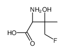 L-Valine, 4-fluoro-3-hydroxy-, (3S)- (9CI) Structure