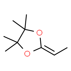 1,3-Dioxolane,2-ethylidene-4,4,5,5-tetramethyl-结构式