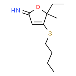 2(5H)-Furanimine,4-(butylthio)-5-ethyl-5-methyl-(9CI) structure