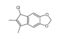 1-Chlor-2,3-dimethyl-5,6-(methylendioxy)inden结构式