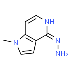 1H-Pyrrolo[3,2-c]pyridin-4(5H)-one,1-methyl-,hydrazone(9CI) Structure