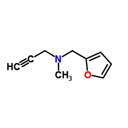 N-(2-Furylmethyl)-N-methyl-2-propyn-1-amine结构式