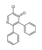 6-chloro-1-oxido-2,3-diphenylpyrazin-1-ium Structure