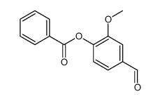 4-FORMYL-2-METHOXYPHENYL BENZOATE结构式