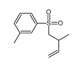 Benzene, 1-methyl-3-[(2-methyl-3-butenyl)sulfonyl]- (9CI) Structure