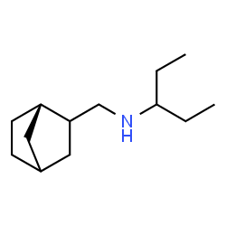 Bicyclo[2.2.1]heptane-2-methanamine, N-(1-ethylpropyl)-, (1S-exo)- (9CI) Structure