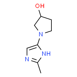 3-Pyrrolidinol,1-(2-methyl-1H-imidazol-4-yl)- (9CI) structure