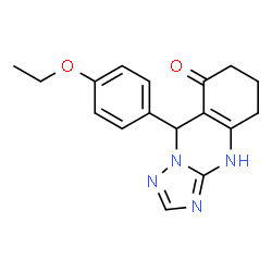 9-(4-ethoxyphenyl)-5,6,7,9-tetrahydro[1,2,4]triazolo[5,1-b]quinazolin-8(4H)-one结构式