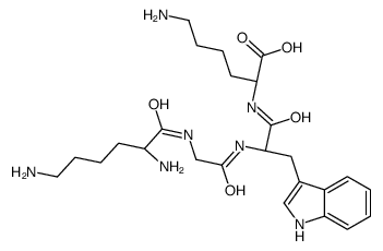 H-Lys-Gly-Trp-Lys-OH structure