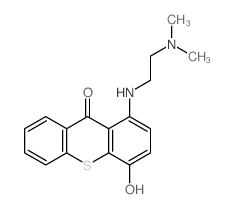 1-(2-dimethylaminoethylamino)-4-hydroxy-thioxanthen-9-one结构式
