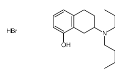 7-[butyl(propyl)amino]-5,6,7,8-tetrahydronaphthalen-1-ol,hydrobromide Structure