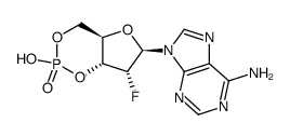 2'-fluoro-2'-deoxyadenosine 3',5'-cyclic phosphate结构式