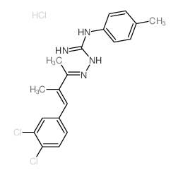 1-[[(E)-4-(3,4-dichlorophenyl)-3-methyl-but-3-en-2-ylidene]amino]-2-(4-methylphenyl)guanidine Structure