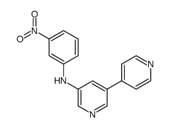 N-(3-nitrophenyl)-5-pyridin-4-ylpyridin-3-amine Structure