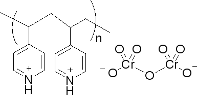 Poly(4-vinylpyridinium dichromate) Structure