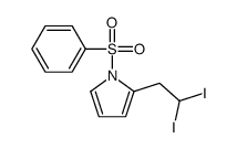 1-(benzenesulfonyl)-2-(2,2-diiodoethyl)pyrrole结构式