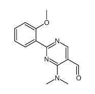 4-(dimethylamino)-2-(2-methoxyphenyl)pyrimidine-5-carbaldehyde Structure