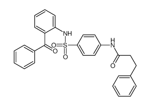 N-[4-[(2-benzoylphenyl)sulfamoyl]phenyl]-3-phenylpropanamide结构式