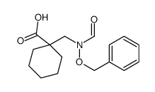 1-[[formyl(phenylmethoxy)amino]methyl]cyclohexane-1-carboxylic acid Structure