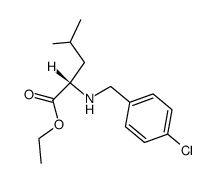 (S)-2-(4-Chloro-benzylamino)-4-methyl-pentanoic acid ethyl ester Structure