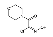 4-Morpholineethanimidoyl chloride, N-hydroxy-alpha-oxo- (9CI) Structure
