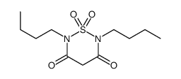 2,6-dibutyl-1,1-dioxo-1,2,6-thiadiazinane-3,5-dione Structure