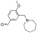 3-AZEPAN-1-YLMETHYL-4-METHOXY-BENZALDEHYDE Structure