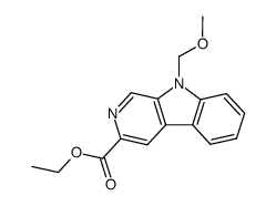 ethyl 9-methoxymethylpyrido[3,4-b]indole-3-carboxylate结构式