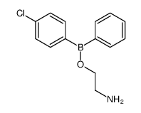 2-[(4-chlorophenyl)-phenylboranyl]oxyethanamine结构式