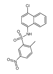 2-methyl-5-nitro-benzenesulfonic acid-(4-chloro-[1]naphthylamide) Structure