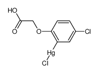 2-carboxymethoxy-5-chloro-phenylmercury (1+), chloride结构式