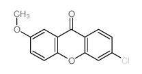 6-chloro-2-methoxy-xanthen-9-one structure