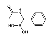 (+/-)-1-acetamido-1-phenylmethaneboronic acid Structure