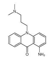 1-amino-10-(3-dimethylaminopropyl)-9-acridone结构式