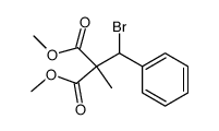 dimethyl 2-(bromo(phenyl)methyl)-2-methylmalonate Structure