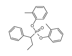 (1-phenylpropyl)phosphonic acid di-o-tolyl ester结构式