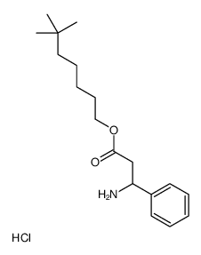 6,6-dimethylheptyl 3-amino-3-phenylpropanoate,hydrochloride结构式