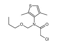 2-chloro-N-(2,4-dimethylthiophen-3-yl)-N-(propoxymethyl)acetamide Structure
