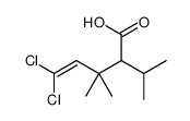 5,5-dichloro-3,3-dimethyl-2-propan-2-ylpent-4-enoic acid Structure