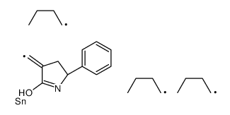 (5S)-5-phenyl-3-(tributylstannylmethylidene)pyrrolidin-2-one Structure