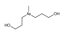 3-[3-hydroxypropyl(methyl)arsanyl]propan-1-ol结构式